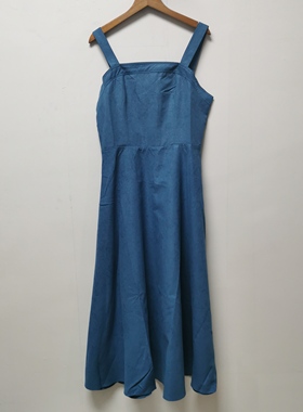 【艺】系列去标撤柜女装夏季新款百搭高腰显瘦休闲连衣裙LK235