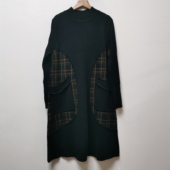 长款 设计师样板去标2025春秋时尚 百搭显瘦圆领针织衫 女上衣H281