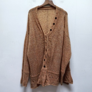 V领针织开衫 休闲时尚 上衣女N351 女装 T去标撤柜设计感春秋款