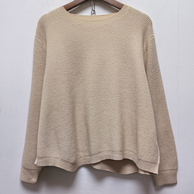 2025春秋装去标宽松装套头纯色上衣百搭棉质针织衫毛衣打底衫I007