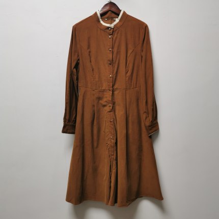 【艺】系列去标撤柜女装秋季新款通勤百搭简约100棉连衣裙L021