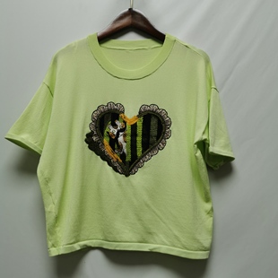 去标2025夏季 系列撤柜女装 新款 时尚 T恤女0863 百搭圆领短袖 谜