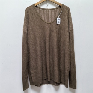 休闲百搭套头棕色显白针织衫 好物推荐 时尚 女装 O123 设计感春秋款