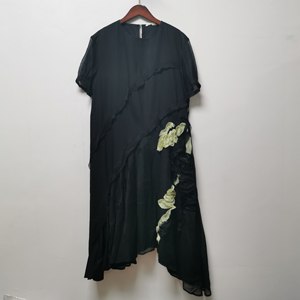 新款上市撤柜女装夏季时尚百搭连衣裙女L161无腰带