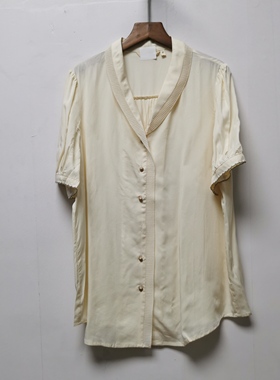 【艺】系列去标撤柜女装夏季时尚休闲100莱赛尔短袖衬衫女S037