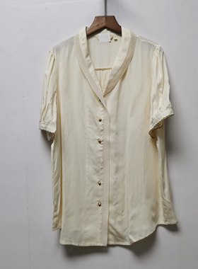 撤柜女装夏季时尚休闲100莱赛尔短袖衬衫女S037