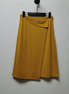 艺系列女装撤柜新款秋冬纯色简约中长款半裙半身裙百搭K4N02