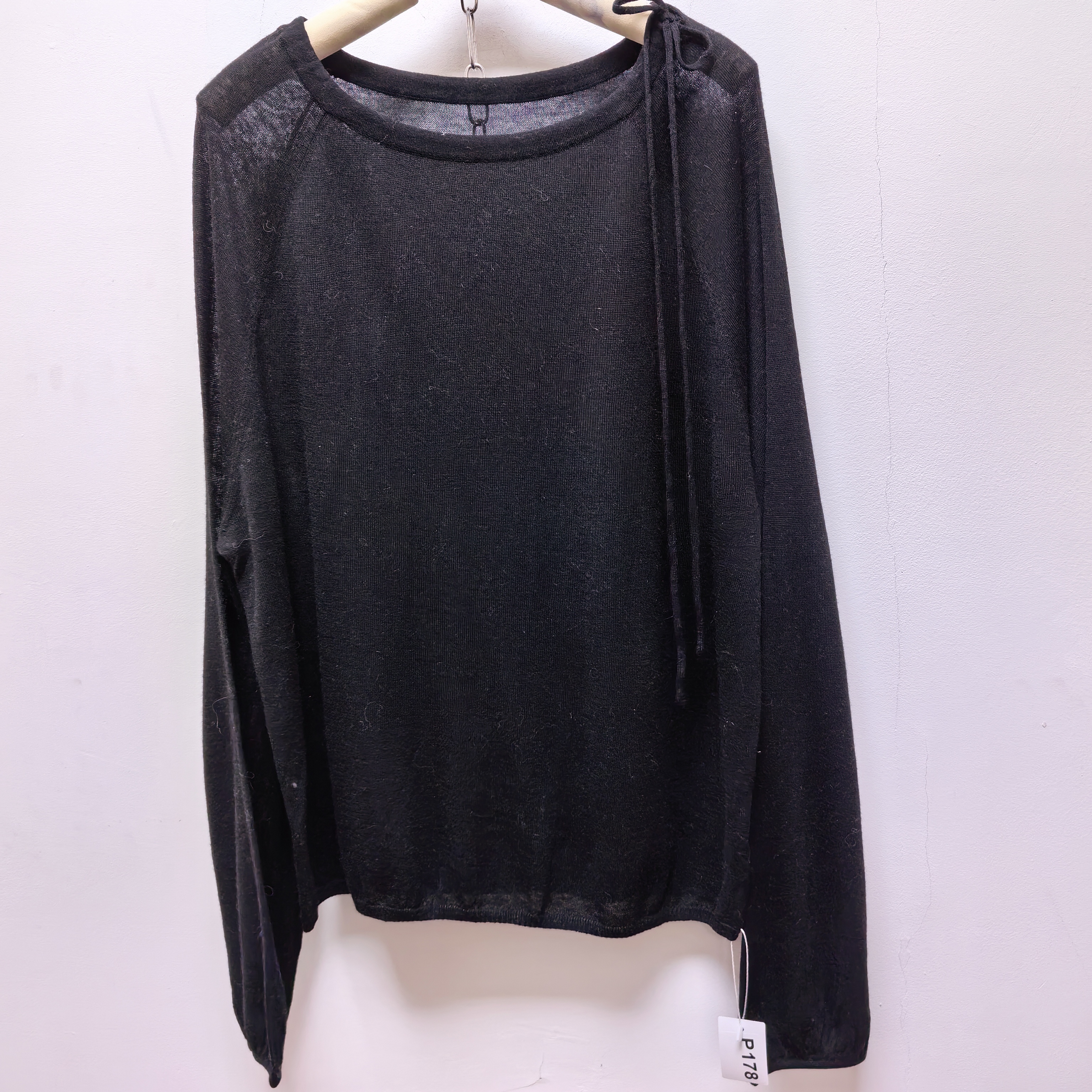 2025春季新款去标女装时尚百搭圆领长袖针织衫女宽松显瘦上衣P178