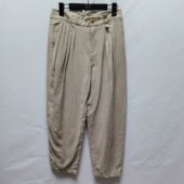 M去标休闲裤 252MK0558微瑕 复古风百搭合身九分裤 女2025夏季 新品