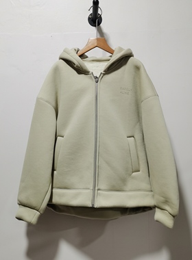 RA系列去标秋冬新款羊羔绒内里空气层连帽外套加厚加绒上衣721K