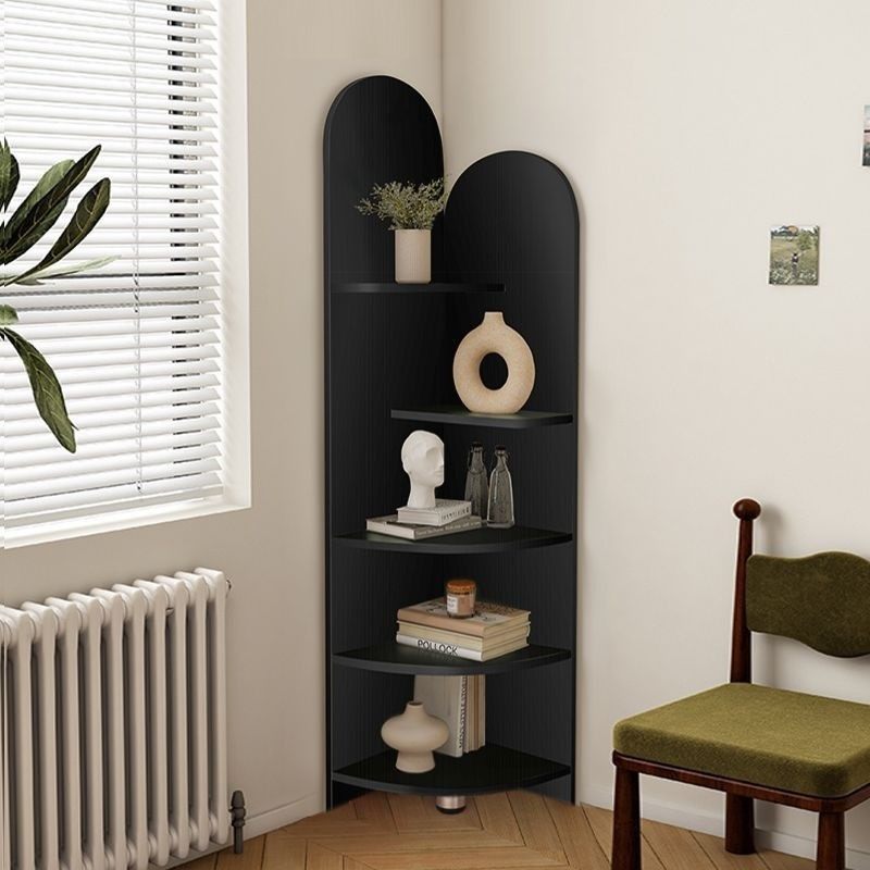 圆弧角柜转角柜拐角边柜置物柜墙边三角柜角落置物架墙角柜展示架
