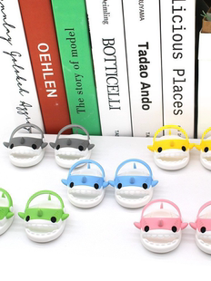 包邮棉花娃娃鲨鱼凉鞋可爱娃鞋公仔玩偶居家拖鞋20cm娃衣可站立