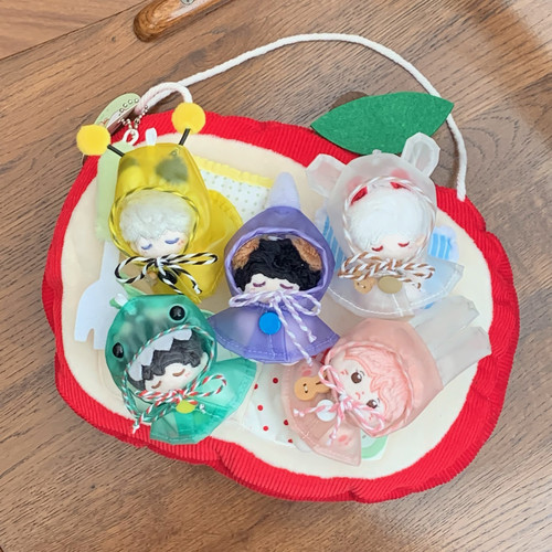 原创可爱棉花娃衣5cm娃衣10CM拉bubu玩偶娃衣毛绒玩偶可爱衣服