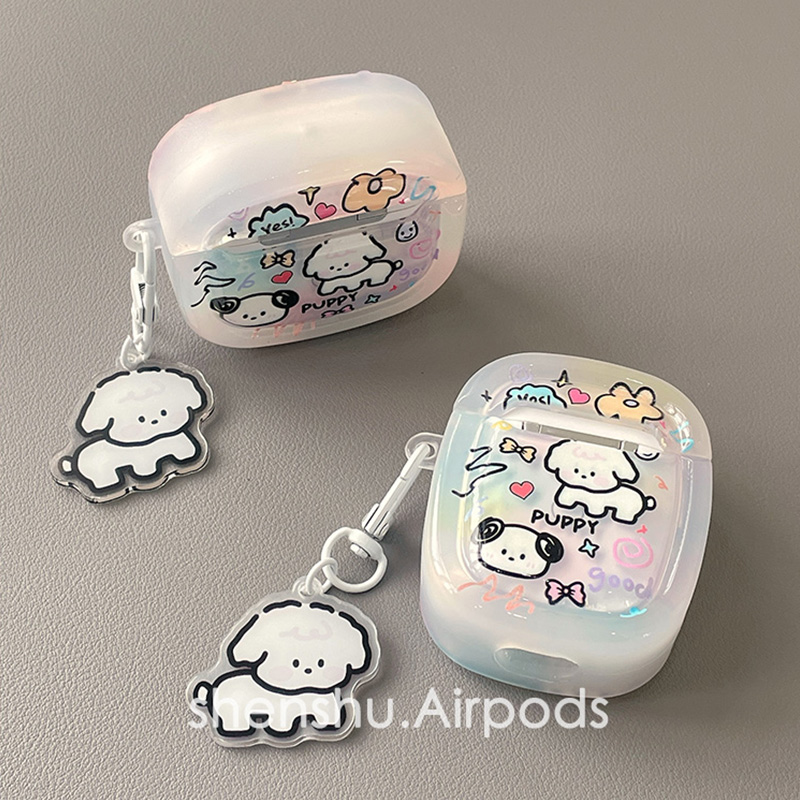 涂鸦小狗airpods4保护壳适用于苹果耳机保护套airpods保护壳2代耳机保护软壳防摔airpodspro2保护套挂饰防掉