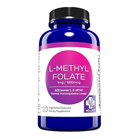 MD Life L Methylfolate 1mg - Professional-Grade Active Me