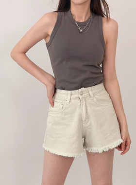 ease the label【重磅灰色背心】女士背心吊带内搭无袖质感打底衫