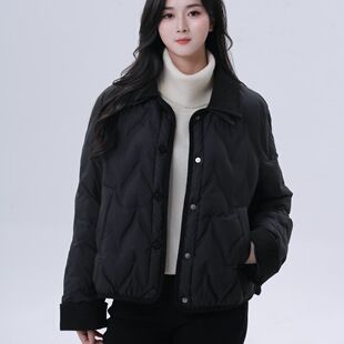 ease the label【短款轻薄羽绒服】时尚休闲气质百搭翻领羽绒外套