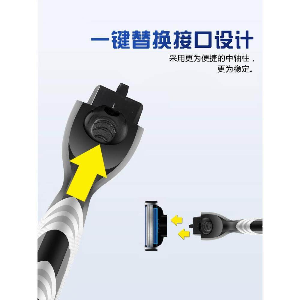 shaver manual shaver剃须刀手动刮胡刀片三层男刀头老式修面刀