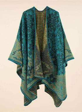Women cape scarf shawl 空调度假披肩外搭苏格兰斗篷男女款旅游