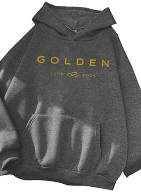 2024 Hot Hoodie Jungkook Kpop Hoodie Vintage Sweatshirt Suda