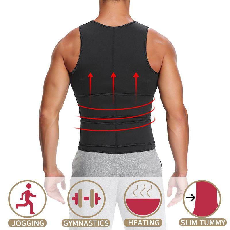 thewangs studioMen Waist Trainer Vest Corset Body Shaper Sl