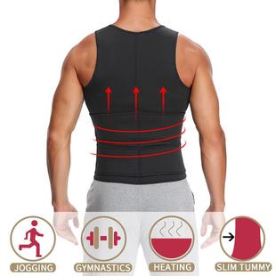 thewangs studioMen Waist Trainer Vest Corset Body Shaper Sl
