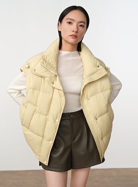 Dekashell/迪卡轩2025冬季新款女士气质减龄百搭厚马甲外穿