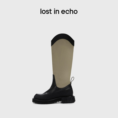 lostinechoV口显瘦厚底骑士靴