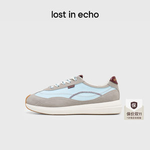 lostinechoZ字线迹厚底阿甘鞋