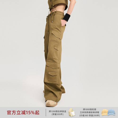 lostinecho巴恩风直筒工装裤