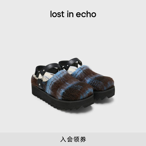 lostinecho加绒外穿勃肯拖鞋
