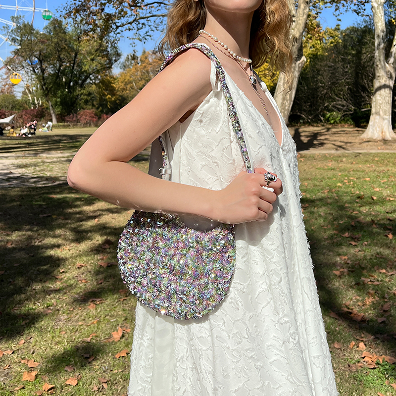 lostinecho闪片派对单肩腋下包