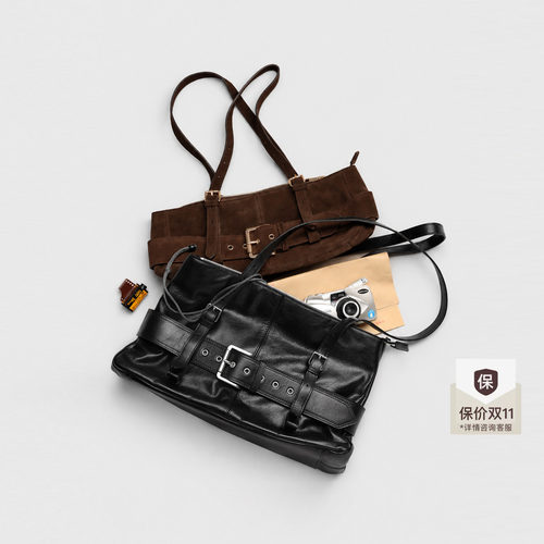 lostinecho复古皮带扣法棍小包