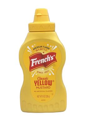 French's Classic Yellow Mustard 美国旗牌黄芥末酱炸鸡汉堡热狗