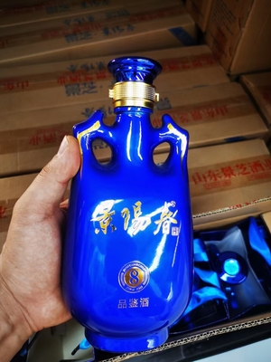 景芝景阳春8品鉴52度500ml*1瓶浓香型山东白酒配1手提袋节日礼品