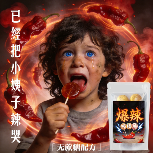 官方正品爆辣棒棒糖死神魔鬼辣地狱之火超变态辣古怪整蛊骗人的糖