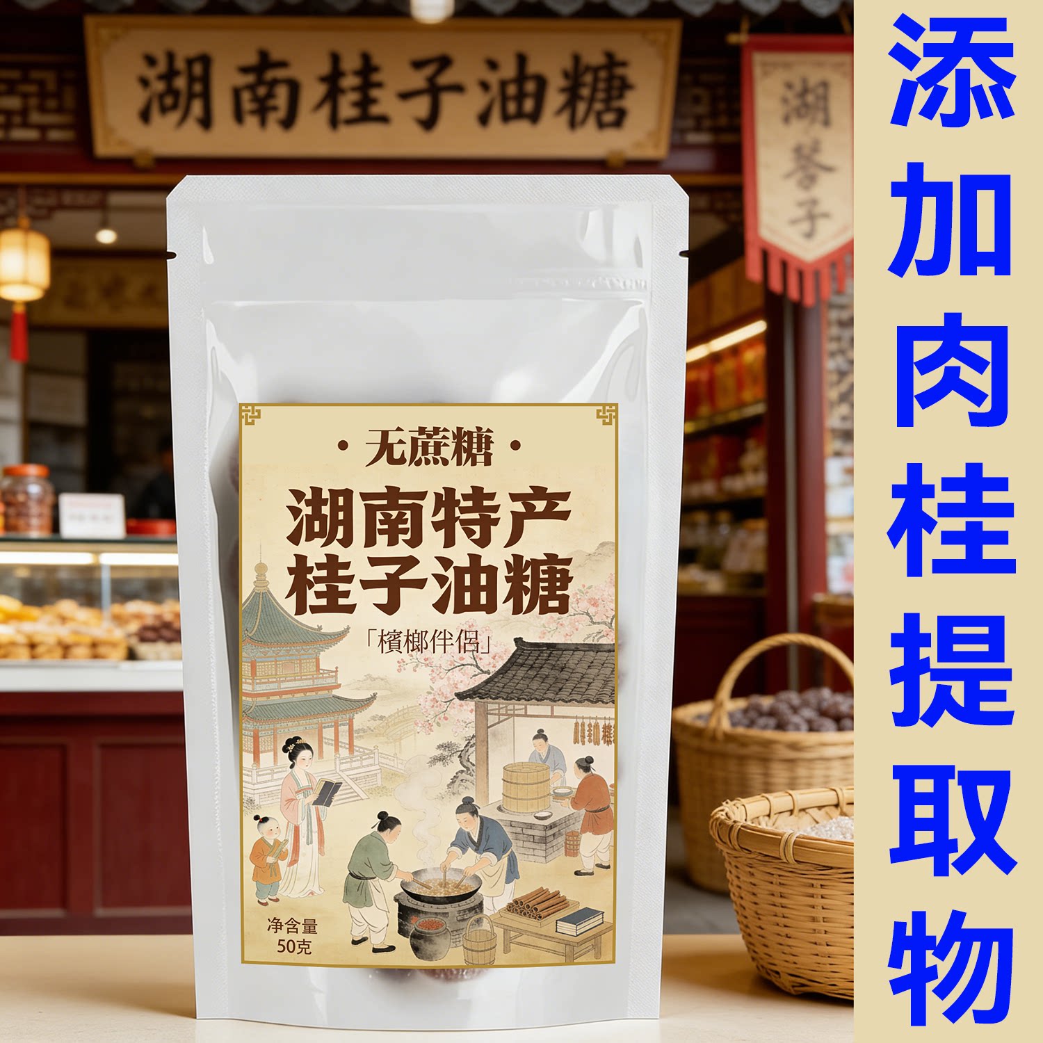 【带劲够劲】无糖槟榔伴侣辣味桂子油糖老式肉桂糖戒烟小零食神器