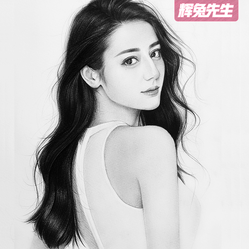 素描画像定制彩铅画真人照片肖像画定制人物画手绘头像人像画代画