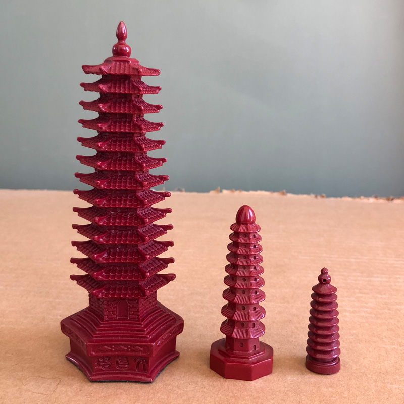 文昌塔13层十三层朱砂文昌笔摆件9层九层书房能量挂件桌面工艺品