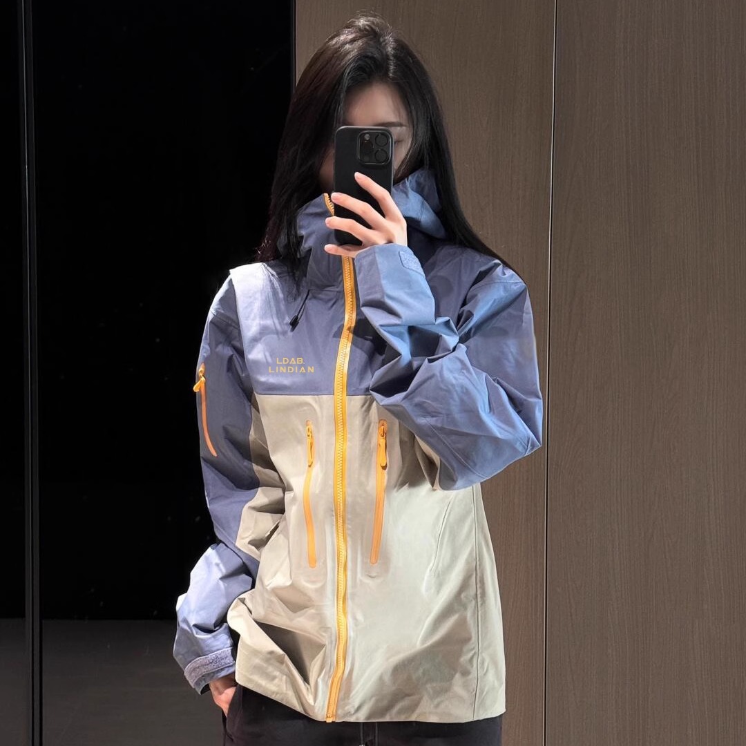 LDAB蓝色冲锋衣外套女2025新款蛇年限定户外三合一防风防水登山服