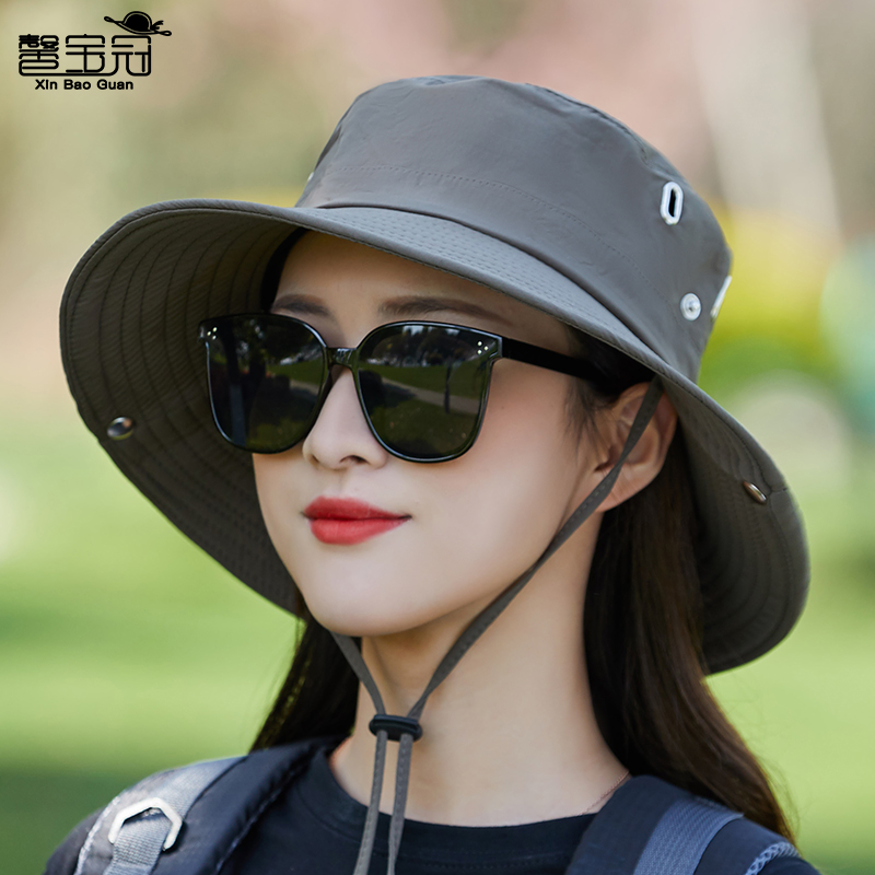 夏季男女帽子防晒渔夫帽遮阳帽