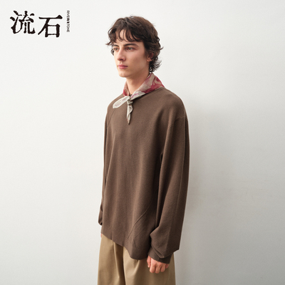 流石男装百搭半高领长袖毛衫2025年冬季新款男款抗起球打底针织衫