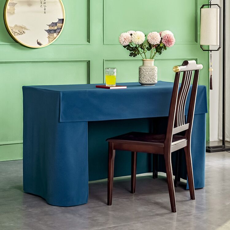会议桌布绒面展会办公桌裙酒店会议室桌套活动台布加厚台泥桌罩