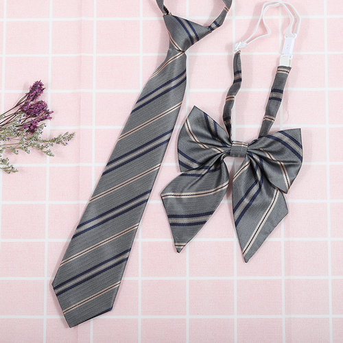 龙安豪色织涤丝韩版条纹领带包邮