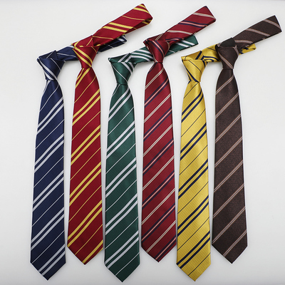 带带帅色织涤丝韩版条纹领带包邮