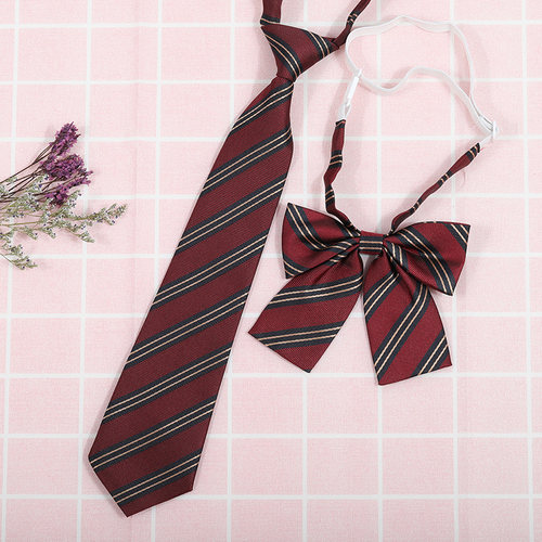 龙安豪色织涤丝韩版条纹领带包邮