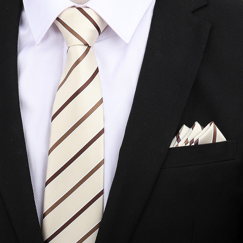 香槟条纹商务男女领带正装红色拉链新郎结婚韩版懒人免打条纹领带