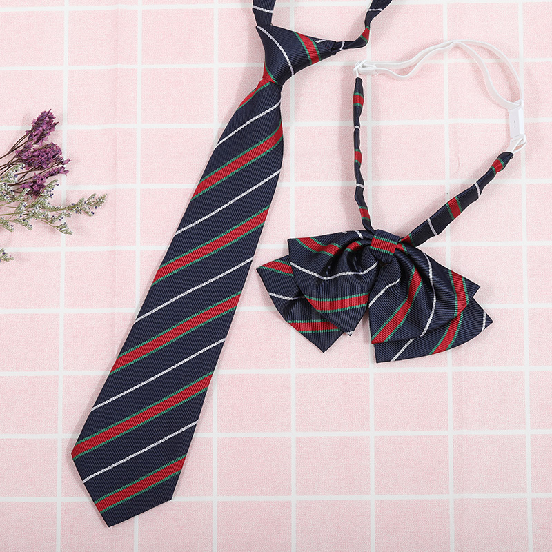 龙安豪色织涤丝韩版条纹领带包邮