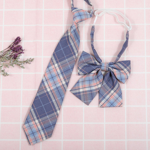 龙安豪色织涤丝韩版格纹领带包邮