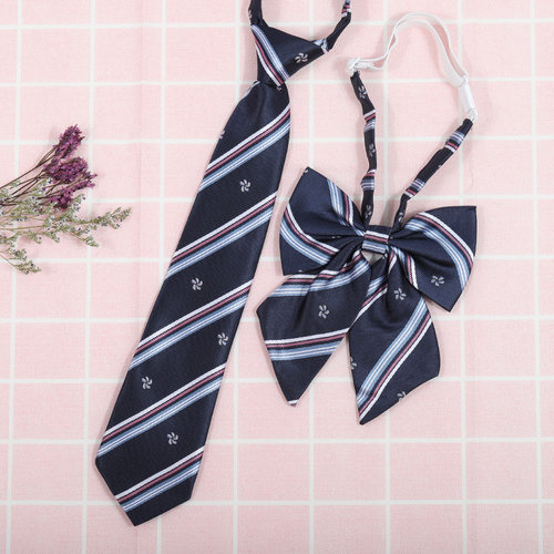 龙安豪色织涤丝韩版条纹领带包邮